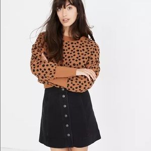 Madewell Metropolis Snap Front Skirt